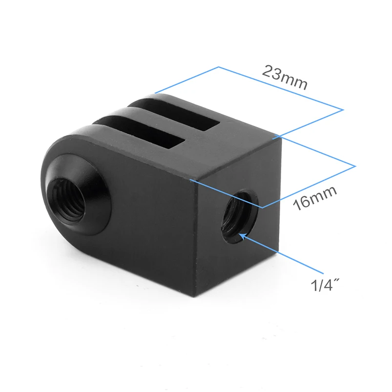 GloryStar Mini Tripod Mount CNC Aluminum Alloy Outdoor Sports Camera Base Adapter for GoPro Sjcam EKEN All 1/4" Screw Monopod |