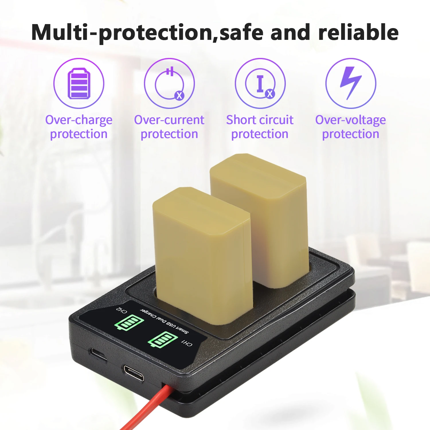 Аккумуляторная батарея 4x2160 мАч NP-FW50 NP FW50 + двойное зарядное устройство USB со
