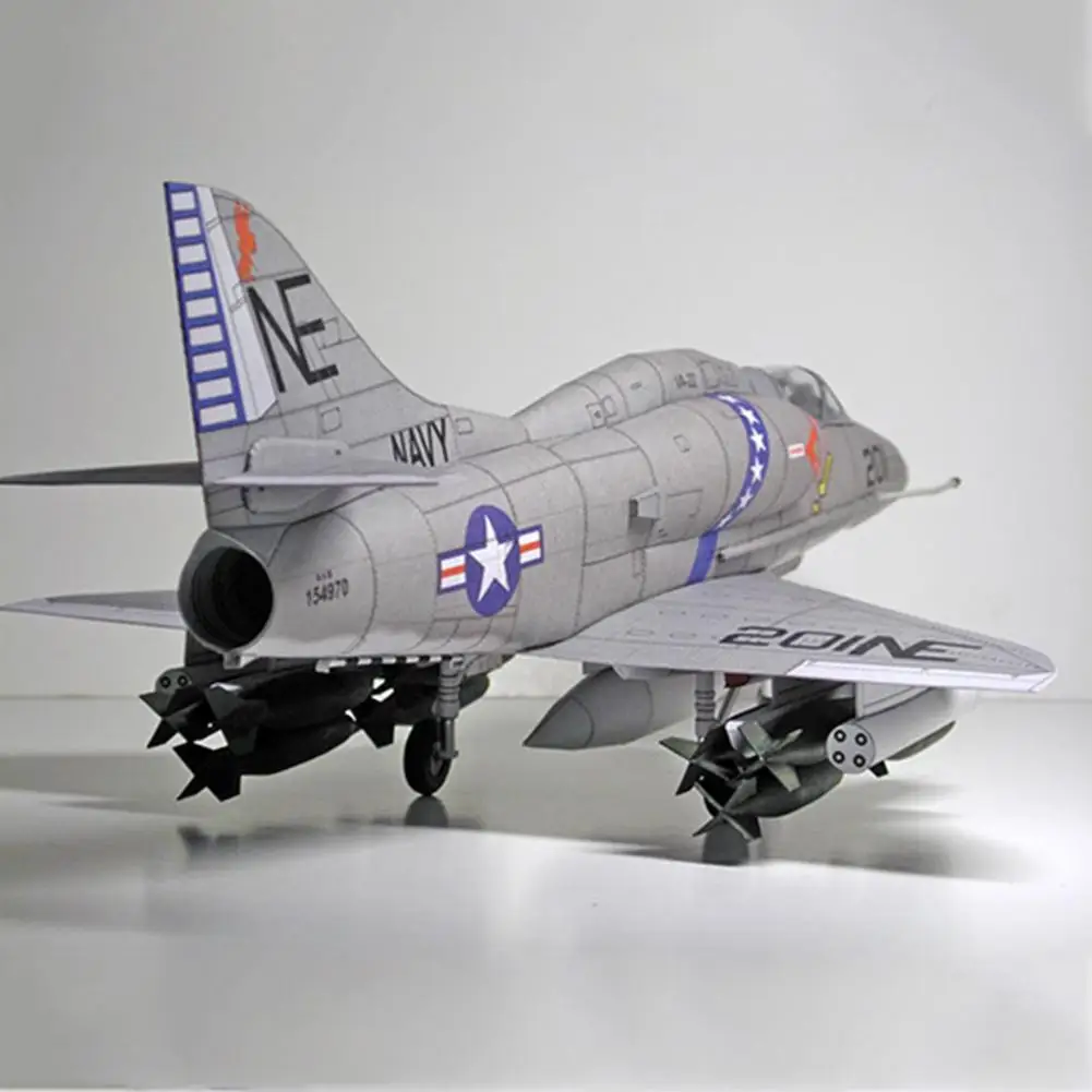 Самолёт Skyhawk 1:33 США A-4 самолёт 3D модель из бумаги набор для сборки образовательная