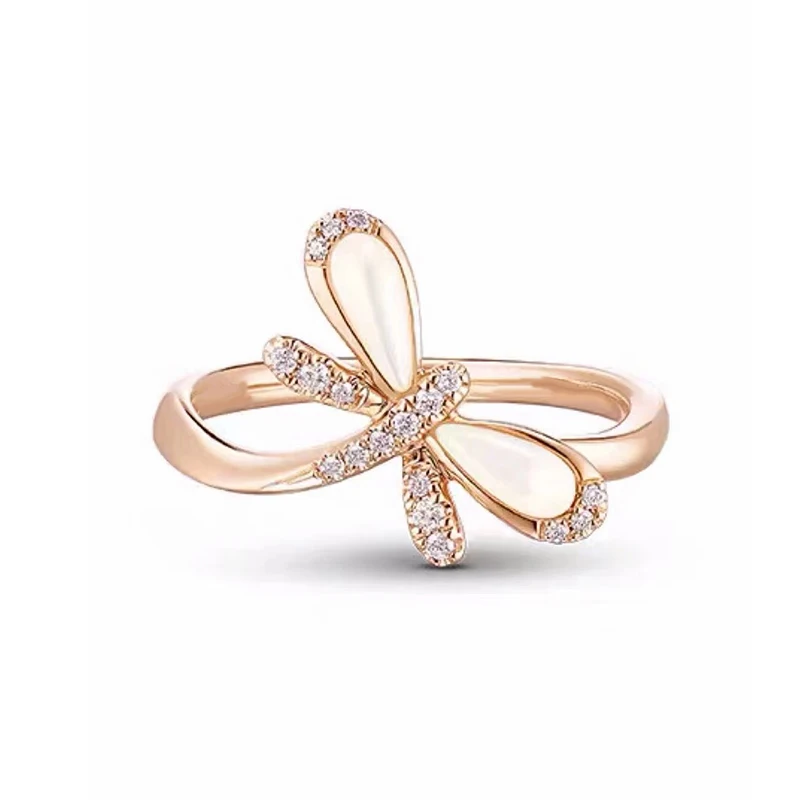 

SWA 2021 New Exquisite Fashion Bow Ring, High-quality Luxury Jewelry For Girlfriend Romantic Temperament Birthday Gift