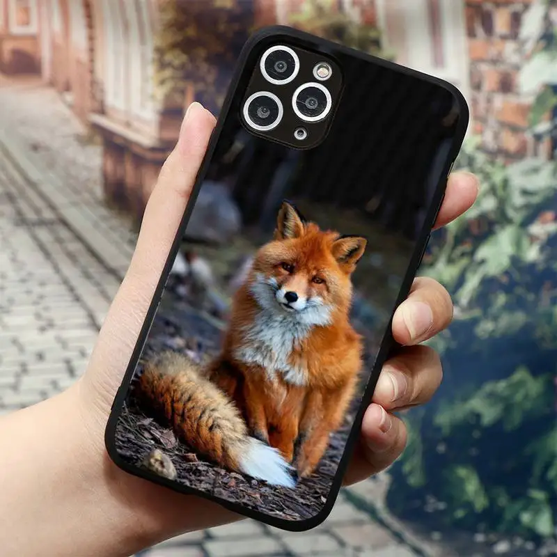 

red fox cute animal Phone Case for iPhone 11 12 mini pro XS MAX 8 7 6 6S Plus X 5S SE 2020 XR