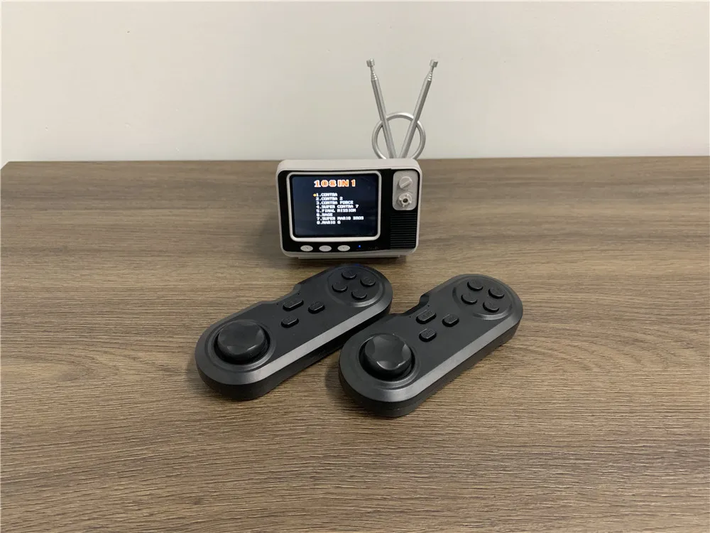 Мини Ретро ТВ игровая консоль портативная видео цифровые часы встроенные 108