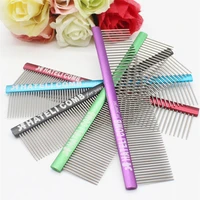pet hair fur removal combs stainless steel pin remover rake knot puppy multi purpose needle comb pets grooming tool