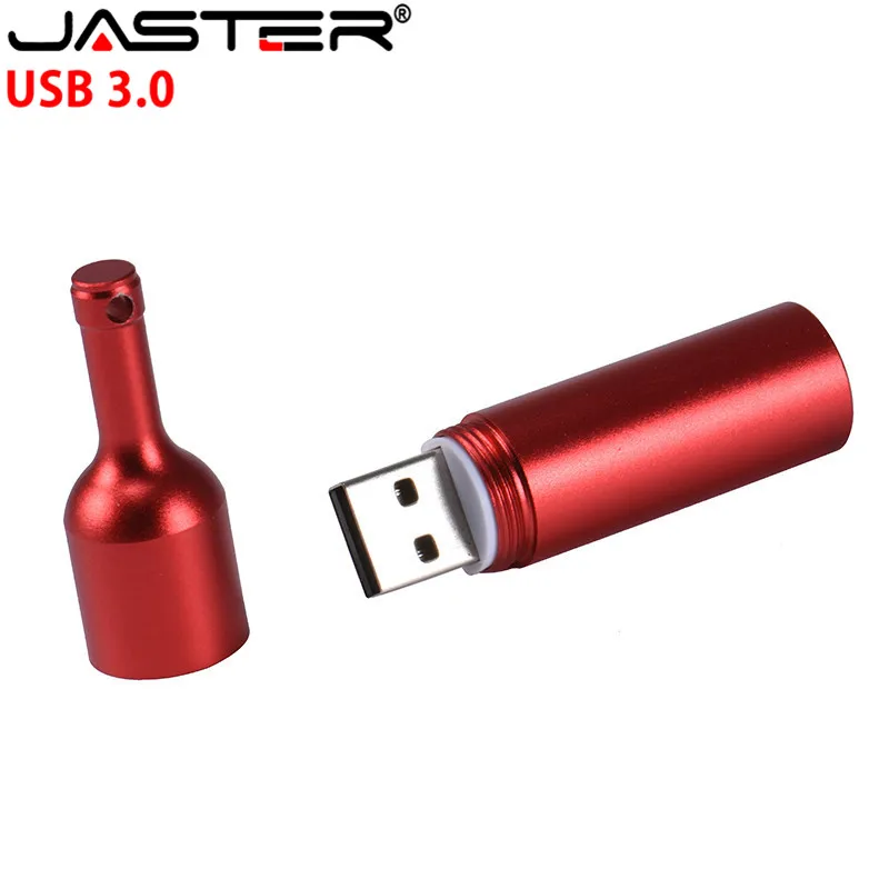 Корабль USB 3 0 горячего металла бутылки вина флэш накопитель usb брелок флеш ручка