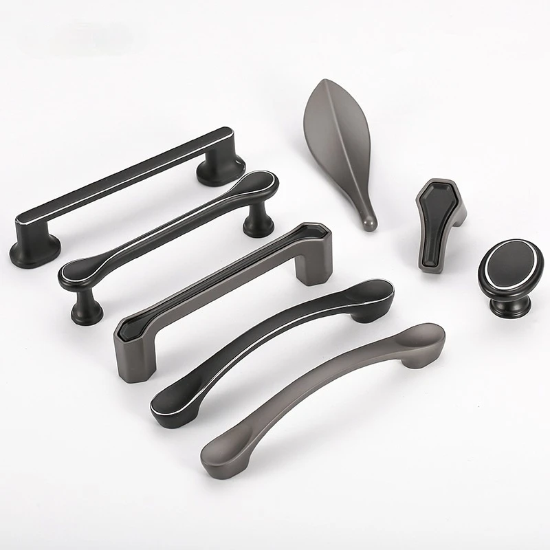 

Handles for Furniture Muebles Zinc Alloy Cabinet Modern Minimalist Wardrobe Handle Furniture Hardware Wardrobe Handle Drawer