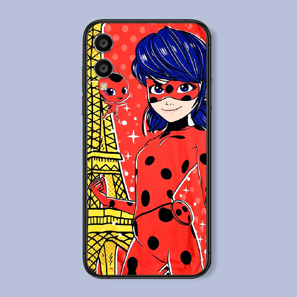 

Seven Star Cartoon Girl Ladybug Phone Case For Huawei Honor 6A 7A 7C 8 8A 8X 9 9X 10 10i 20 Lite Pro Play black Prime Luxury