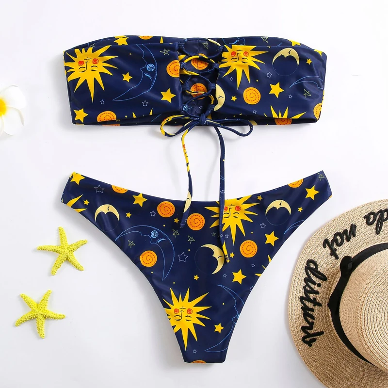 In-X Watermelon swimsuit female Sexy knot bikinis mujer Push up swimwear women bathers Summer beach wear bathing suit new