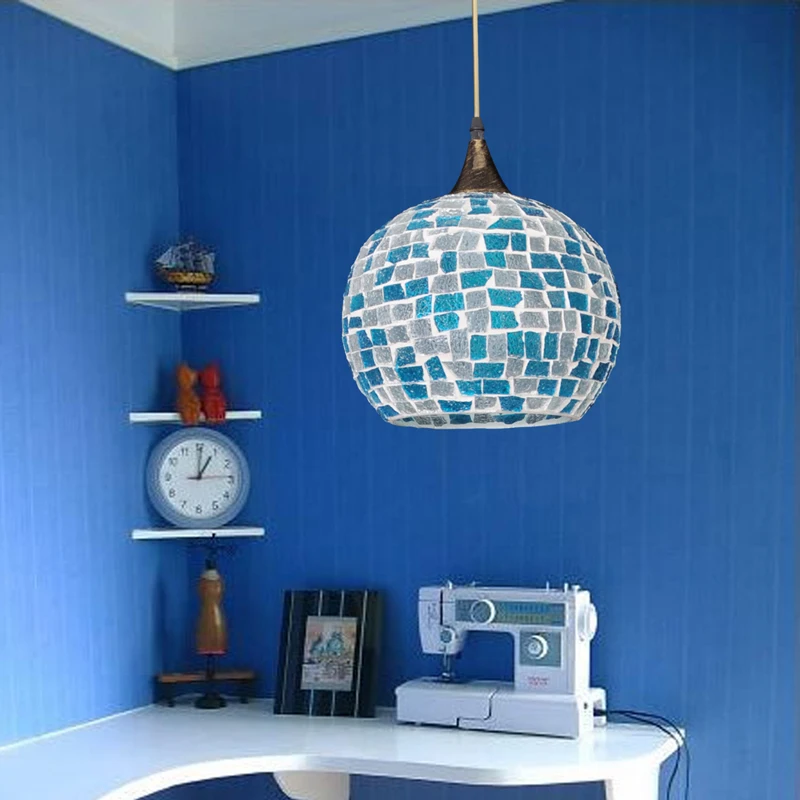 Стеклянный Абажур В богемном стиле подвесной светильник из Средиземноморского