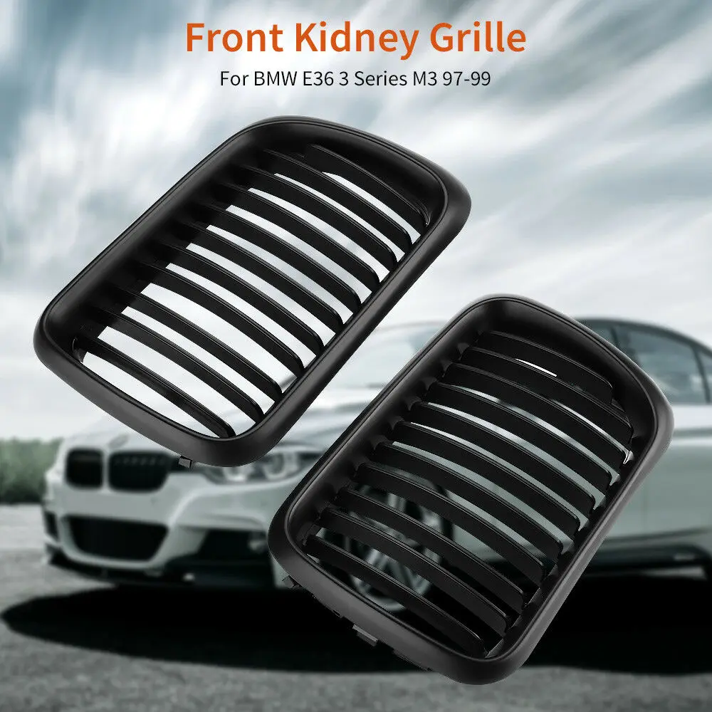 Автомобильная лепка передняя Спортивная матовая черная для BMW E36 318i 323i|Передние и