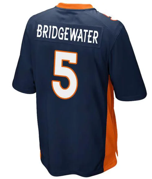 

embroidery American Jersey Teddy Bridgewater Men Women Kid Youth Blue Denver Football Jersey