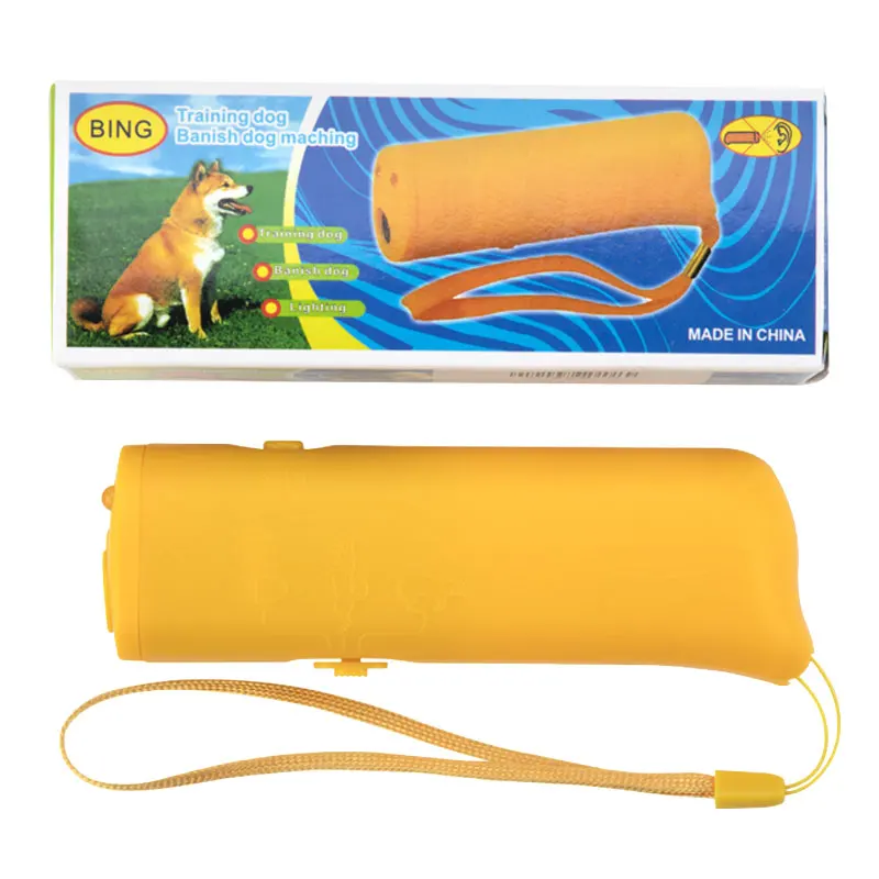 Ультразвуковой Отпугиватель собак 3 в 1 устройство для дрессировки сдерживание