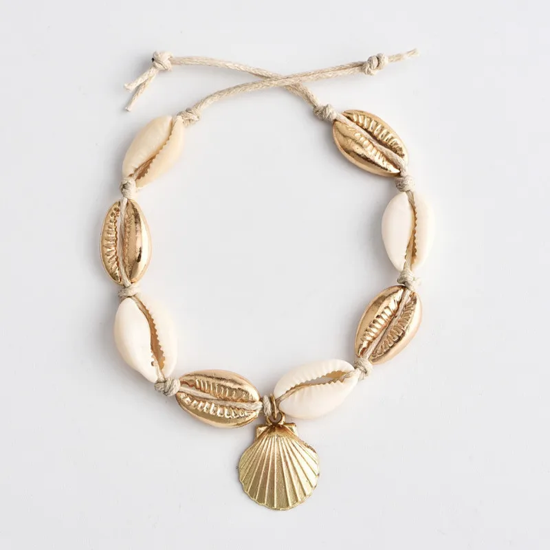 

2021 Women New Cute Fashion Personality Shell Braided Anklet Jewelry Gifts