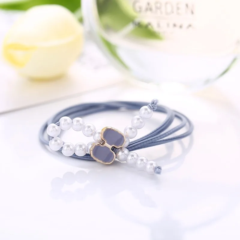 Жемчужная резинка для волос в комплекте Обложка из сплава повязка на голову