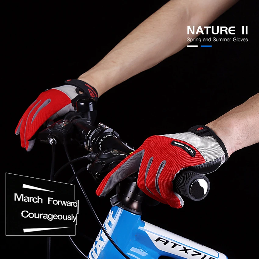 

Cycling Touch Screen Men Gloves Sports Non-slip Shockproof Fitness Full Finger Gloves Wear Resistant Breathable Riding Gloves