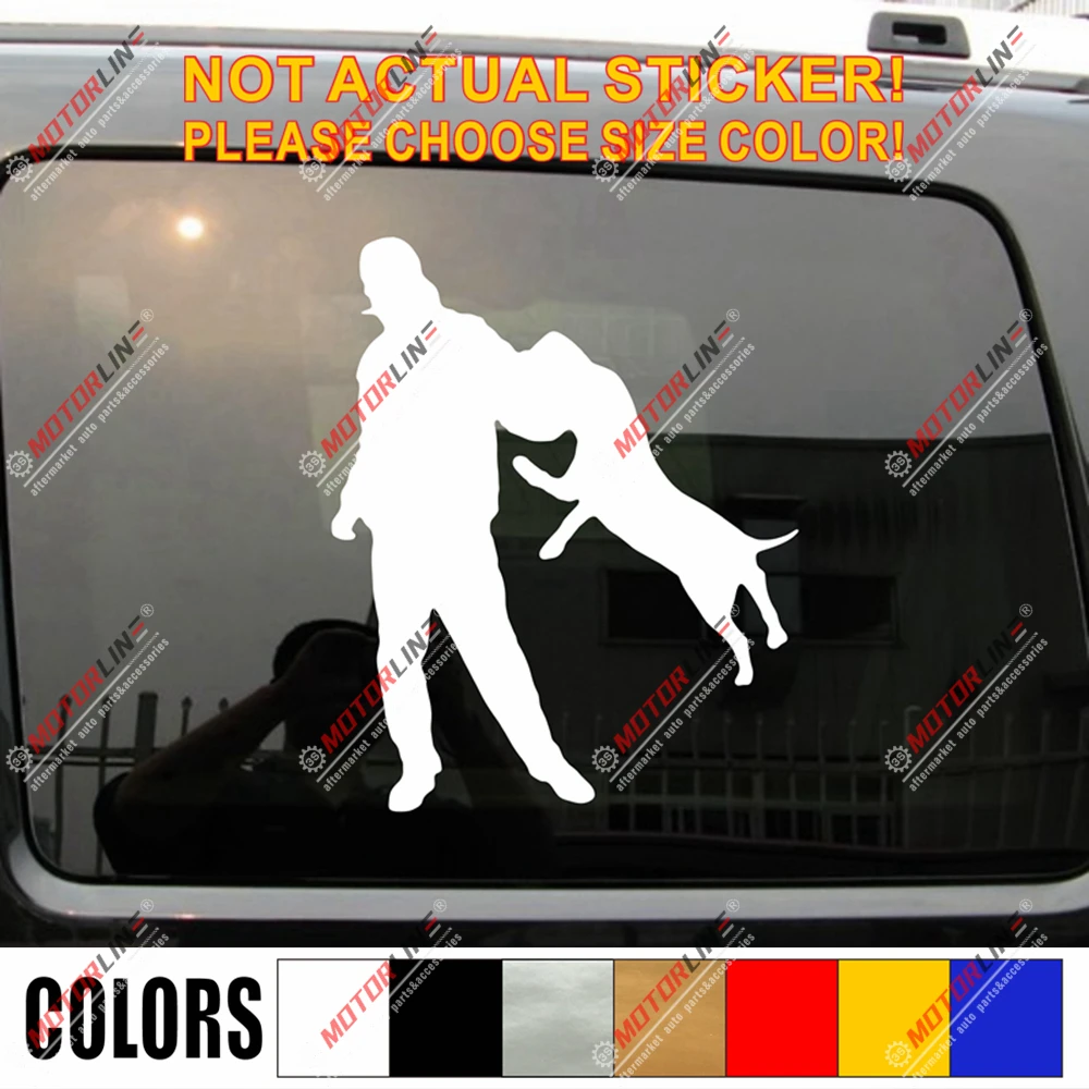 

K9 K-9 Police Dog German Shepherd Training Decal Sticker Car Vinyl pick size f