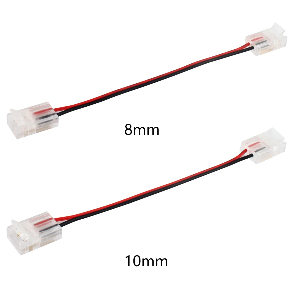 

5P crystal buckle 2PIN bare board 8/10mm double-headed Butt Connector​ For Connecting SMD5050 3528 2835 For Strip Lights
