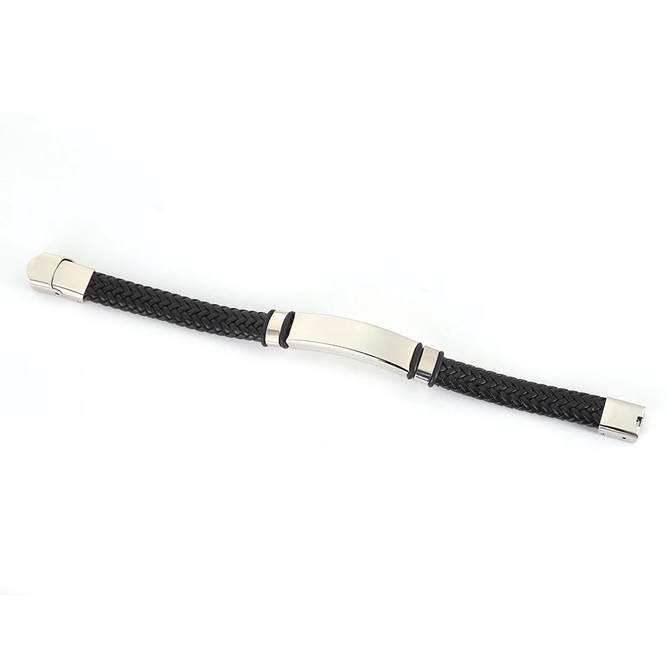 Мужские кожаные браслеты Match-Right Металлический Браслет-манжета для мужчин