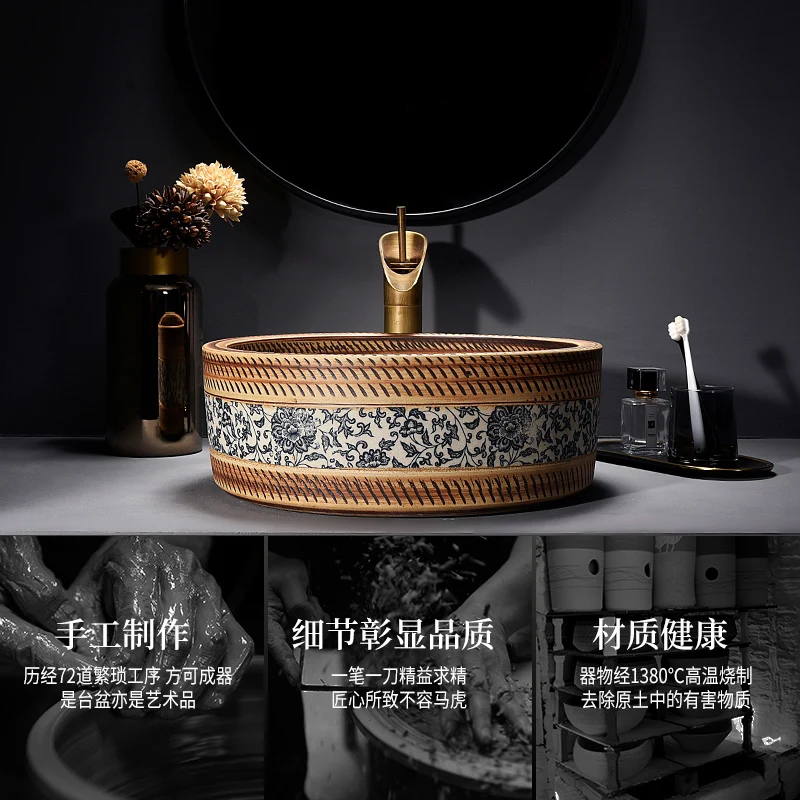 Новый дизайн ручная работа Европейский Винтажный стиль керамическая Столешница