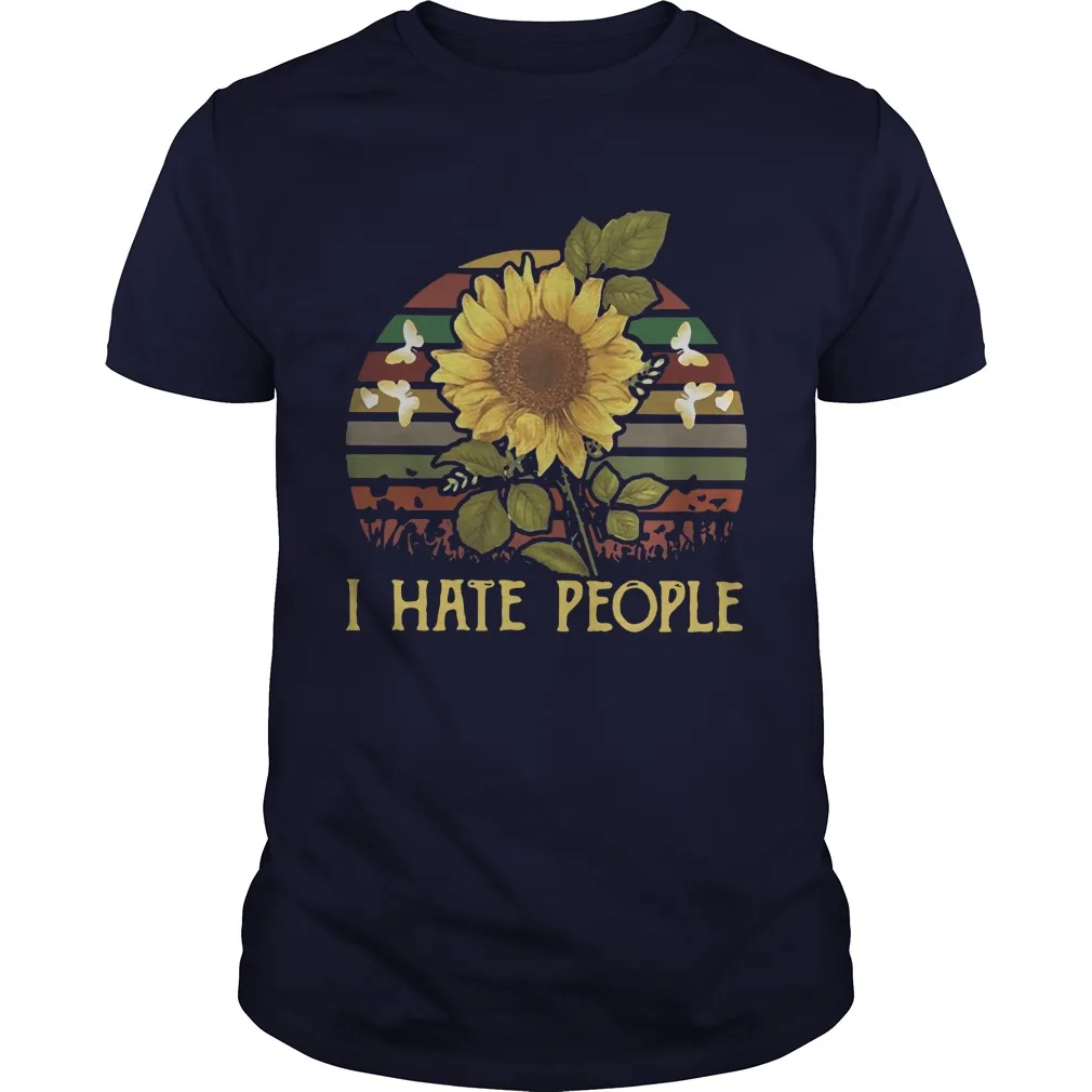 

Sunflower I Hate People Men's T Shirt