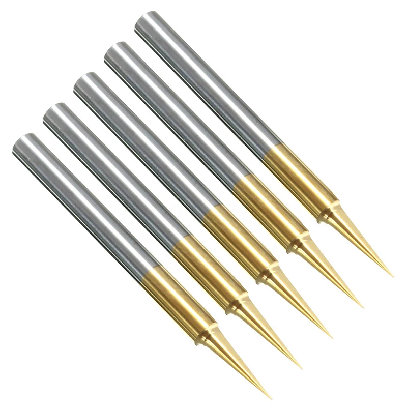 

5pcs 15 Degree 0.1mm Tungsten steel PCB Engraving CNC Bit Router Tool