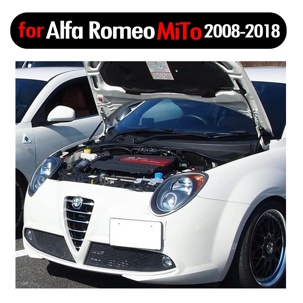 Для Alfa Romeo MiTo 2008 2018 передняя крышка капота Модифицированная газовая стойка из