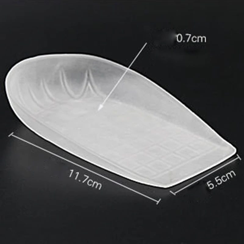 1 пара прозрачные мягкие подушечки для пятки силиконовый гель противоскользящие