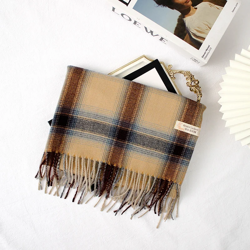 Новинка Осень-зима женский шарф из искусственного кашемира квадратная шаль с