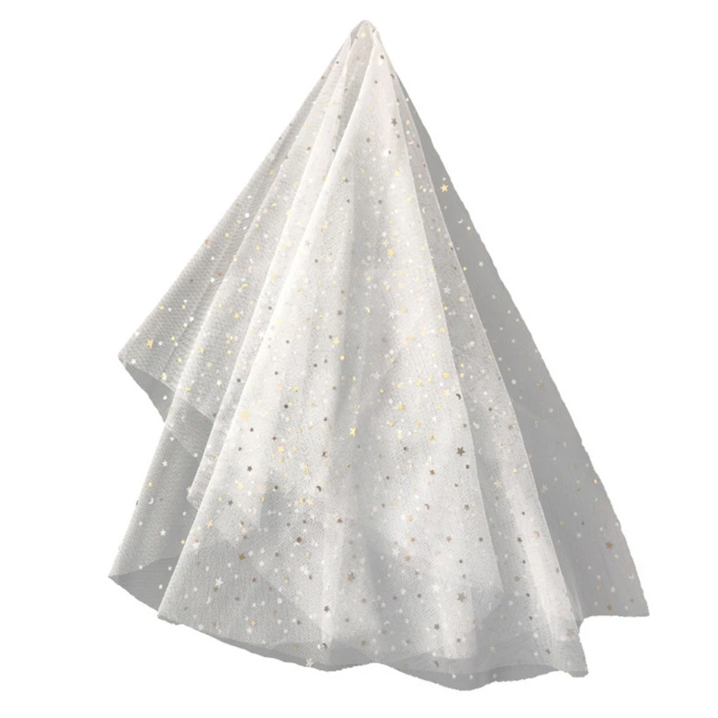 Женская Фата в виде полумесяца короткая свадебная фата цвета слоновой кости