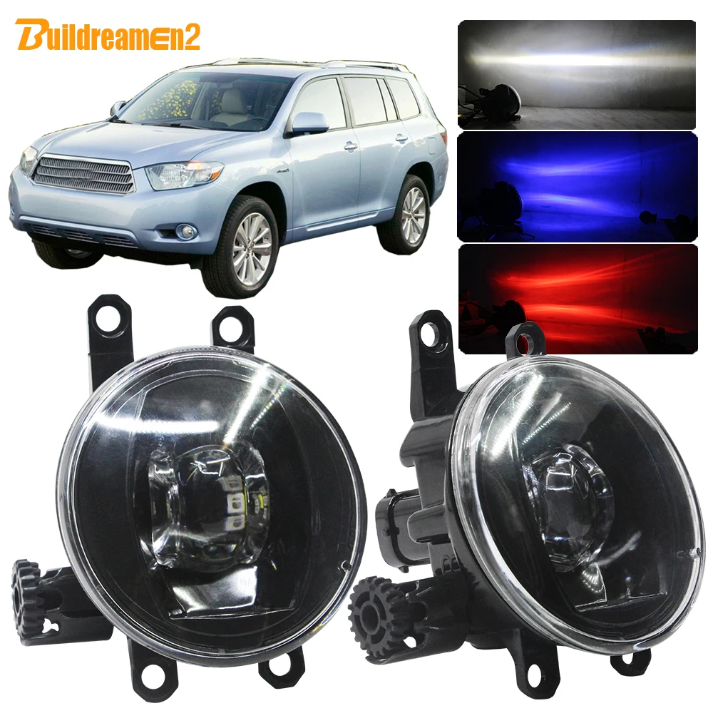 Buildreamen2 для Toyota Highlander 2008 2009 2010 2011 2012 автомобиля H11 светодиодный светильник правый +