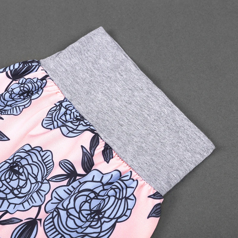 

daddy's princess romper suit + flower pants four-piece suit