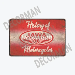 

[Mike86] JAWA мотоциклетный жестяной знак ретрет постеры Чешский Металл живопись подарок Искусство Декор паб фотография 20*30 см