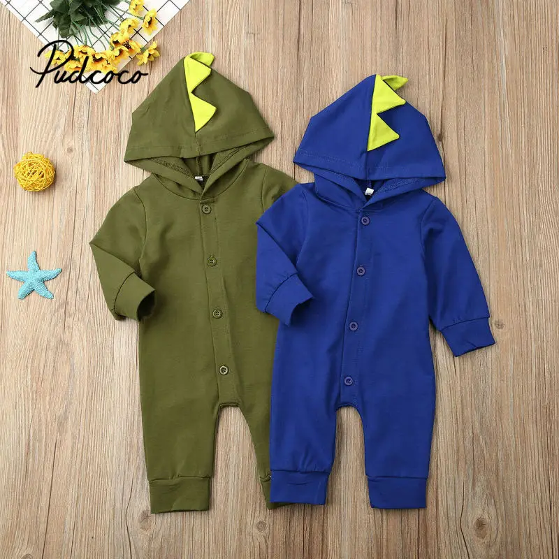 Одежда для новорожденных с 3D динозавром Осень зима 2020 одежда унисекс комбинезоны