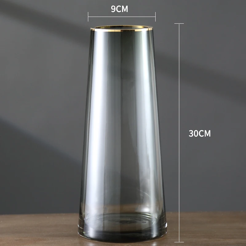 

Glass vase decor modern minimalist living room transparent hydroponic insert vase Nordic table decor home decor accessories