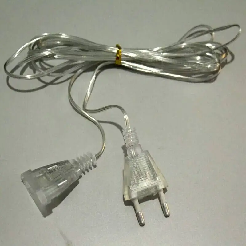 3M Extension Wire Светодиодный светильник-гирлянда s, сказочный светильник, 10 м, 30 м, 50 м, 100 м, свадебная Рождественская елка, лампа для украшения, для улицы, в помещении, вечерние - Испускаемый цвет: 3M Extension Wire