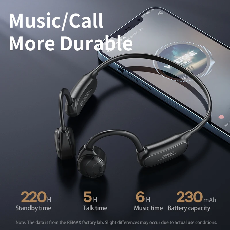 

Bone Conduction Headphones Wireless Sports Earphone Bluetooth-Compatible Headset Hands-free With Microphone For Running