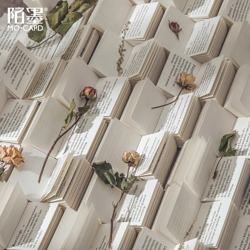 100 листов винтажный Ретро стиль словаря библиотеки памятки Скрапбукинг Бумага