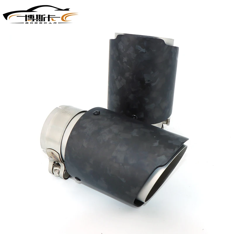 Автомобильный глянцевый глушитель из углеродного волокна с рассеянным узором