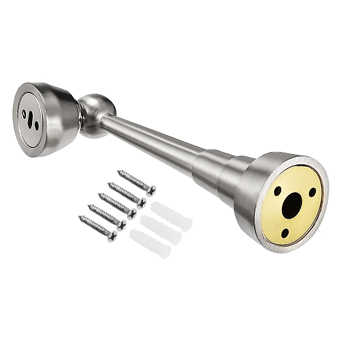 

uxcell Zinc Alloy Door Magnetic Catch Holder Stopper Screw Wall Mount Silver Tone