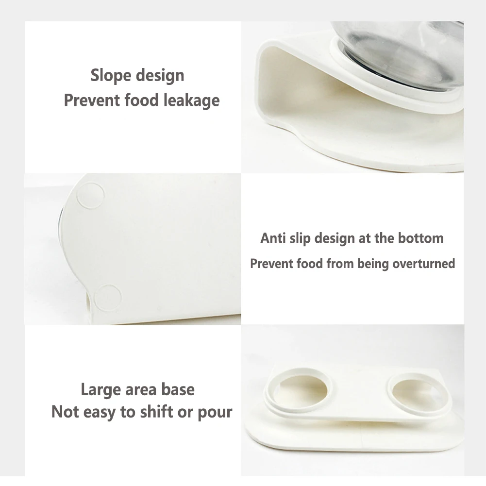 Прозрачная миска для домашних животных и кошек с держателем противоскользящая