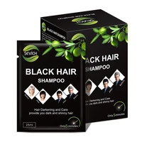 20pcs black hair shampoo fast dyeing gray white become black hair color 5 minutes natural vegetable lasting month hair care
