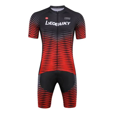 

LEOBAIKY Pro Велоспорт Джерси комплект мужские гелевые дышащие подкладки короткий рукав велосипедные костюмы мужские велосипедные Джерси Набор...