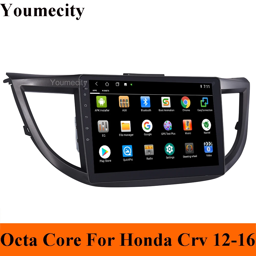 Android 9,0 автомобильный DVD для Honda Crv 2012 2013 gps Радио Видео мультимедийный плеер емкостный ips экран Wifi USB