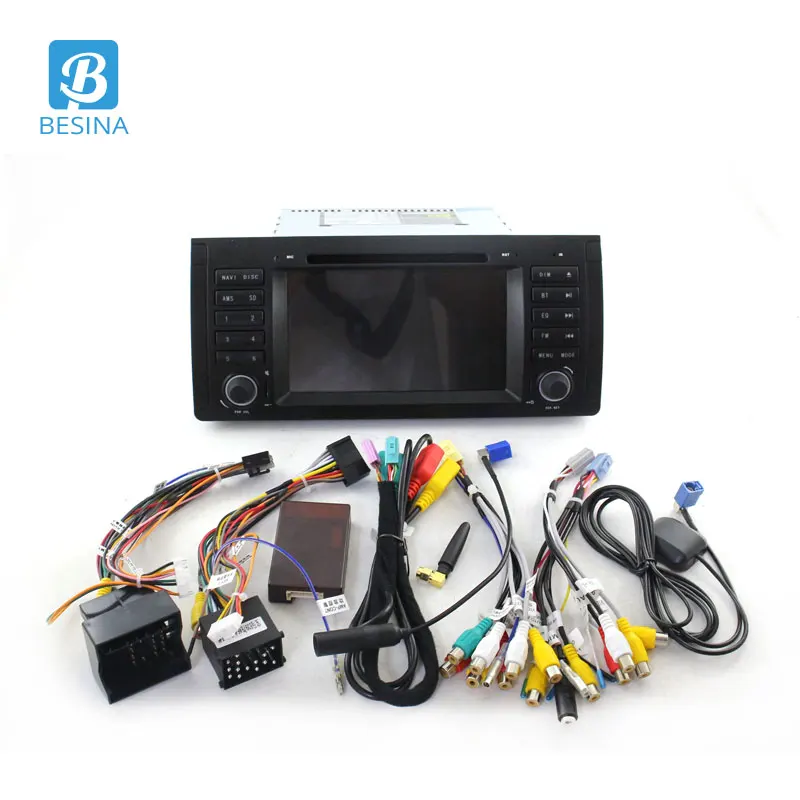 Автомобильный мультимедийный плеер Besina 1 Din Android 10 0 автомобильный DVD-плеер для BMW E39