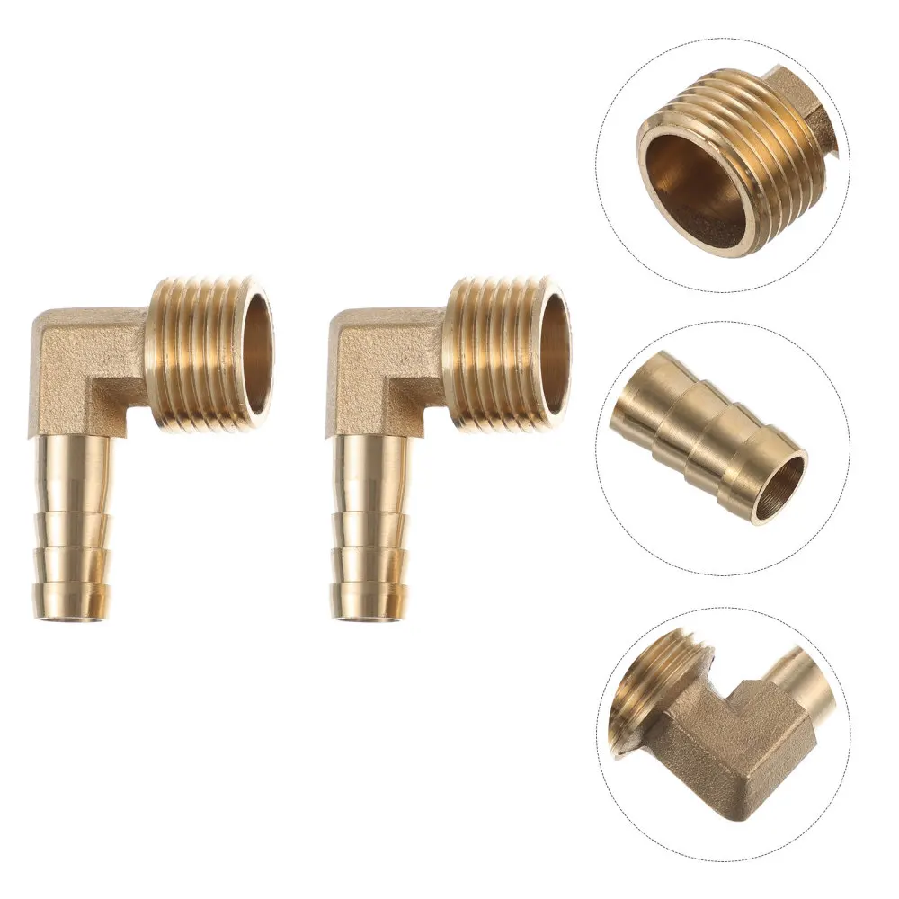 

2Pcs 90 Degree Elbow Garden Water Tube Connector Durable Water Pipe Adapter