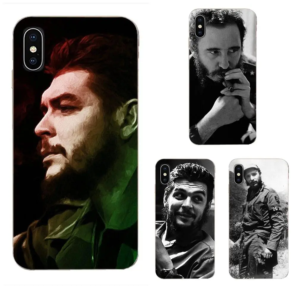 Фидель Кастро из ТПУ для Sony Xperia Z Z1 Z2 Z3 + Z4 Compact Z5 Plus M2 M4 XA XA1 XZ Premium Куба Гавана