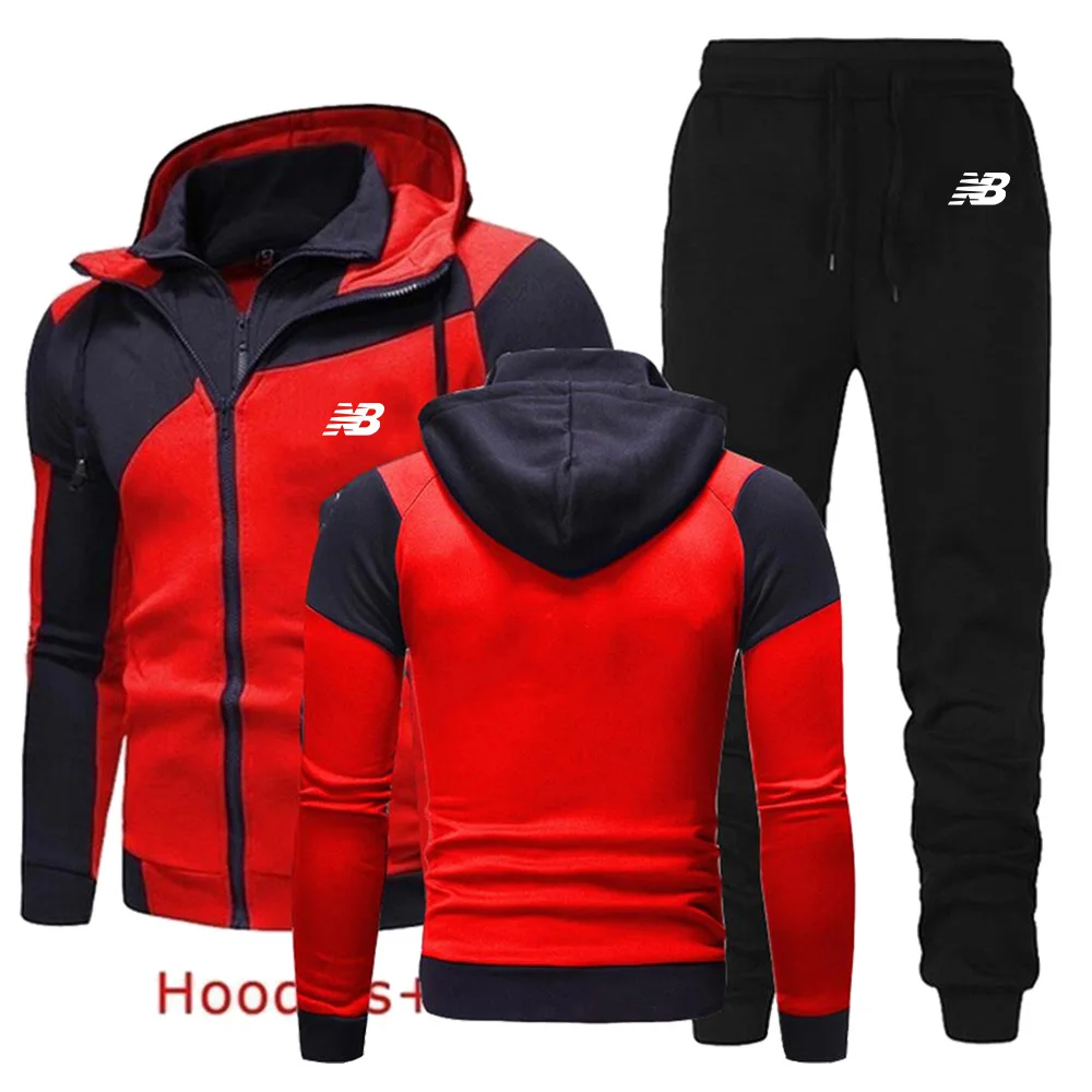 Новинка Осень зима мужские комплекты толстовка + брюки спортивные костюмы