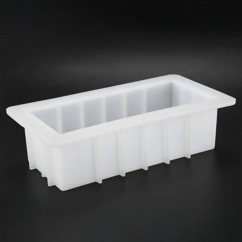 

Silicone Thick Soap Mold Handmade Soap Mold Rectangular Silicone Toast Mold Does Not Rise Belly 1000ML