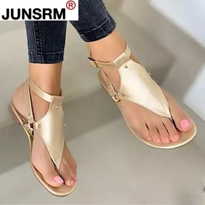 

Women Sandals 2021 Summer Outdoor Beach Flip-flop Sandals Solid Fashion Gladiator Sandals Women Flats Casual Ladies Shoes