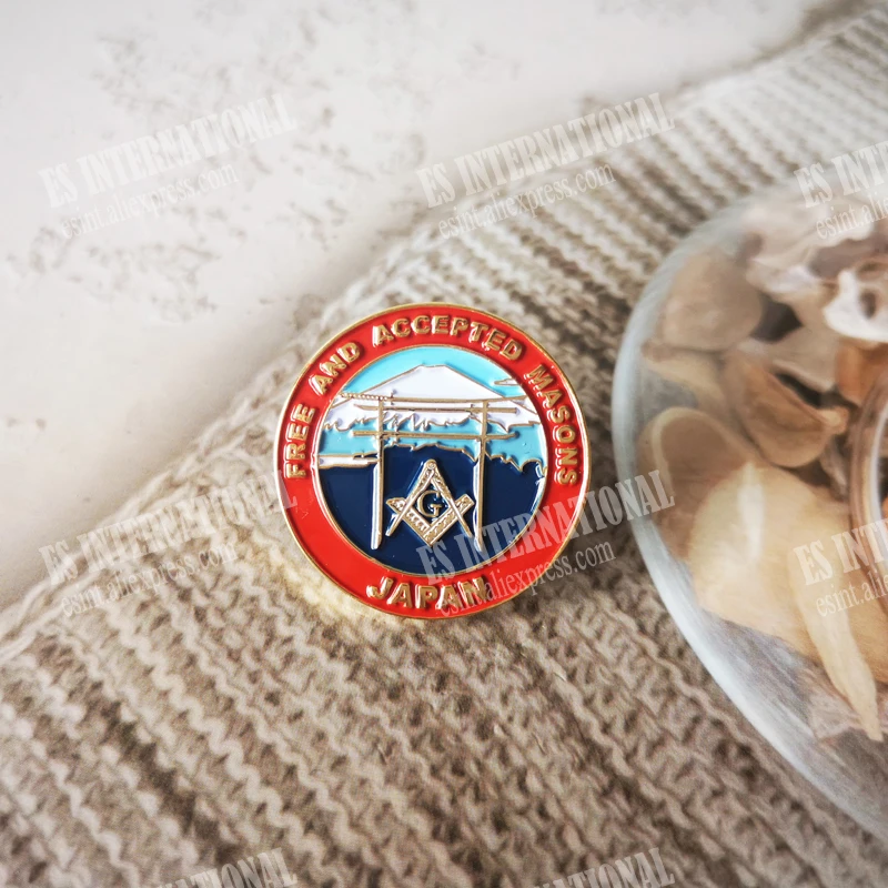Оптовая продажа масонский значок булавки на лацканы масон вольный каменщик BLM66