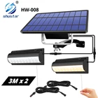 Двойная головка, солнечный свет, внешний фонарь, автоматический сенсорный переключатель света + ручной переключатель для двора, сада, дома и т. д.,